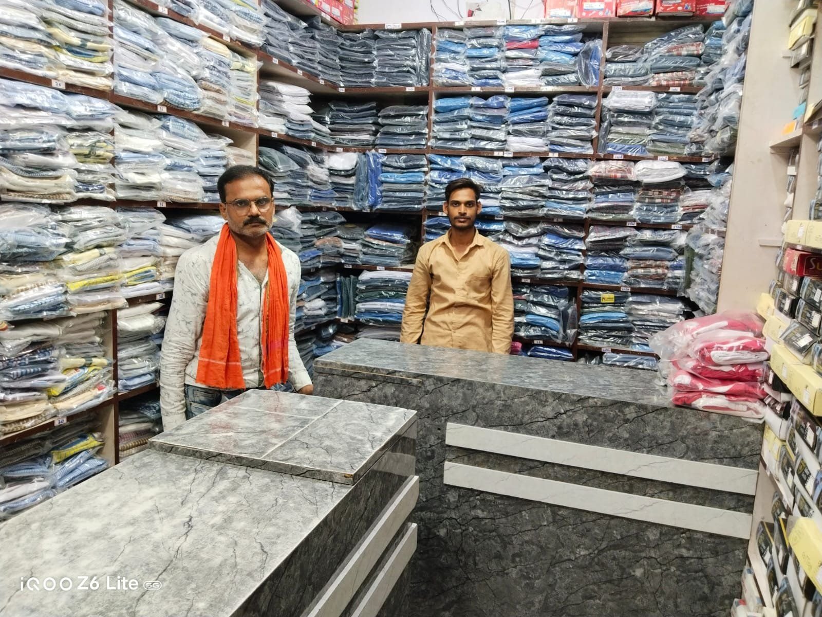 Kanha Dresses team at the counter